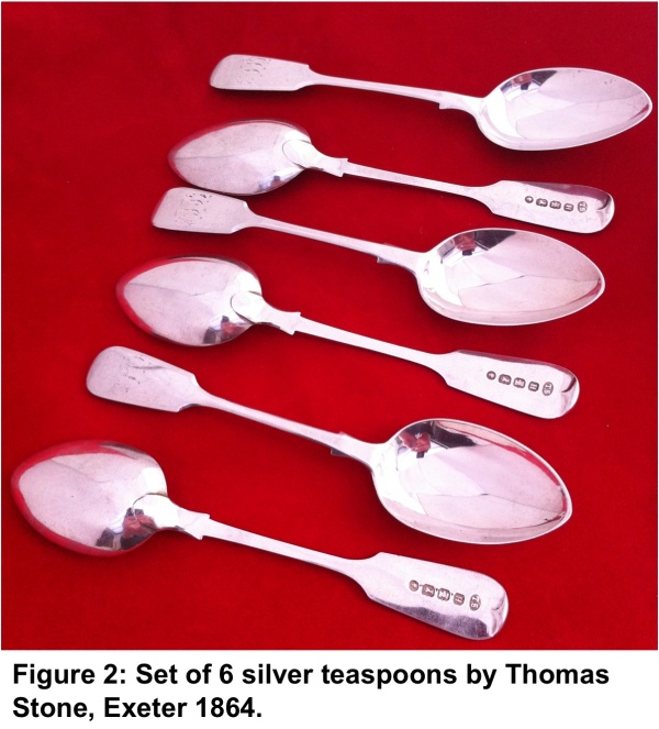 Thomas Stone Exeter silver spoons