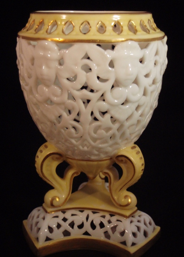 Worcester Grainger Reticulated Vase 1899 1